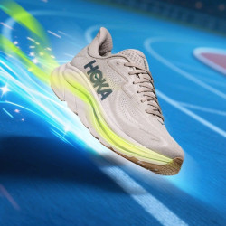 HOKA CLIFTON 10 男士跑步鞋 克利夫顿 101162030-WWH 乳白色