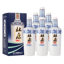杜康 老窖尊享酒50度浓香型纯粮食白酒500ml*6瓶整箱高粱酒自饮