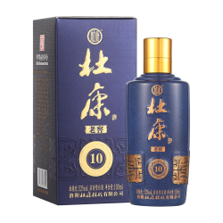 杜康 老窖10酒浓香型52度品鉴小酒100ml单瓶装