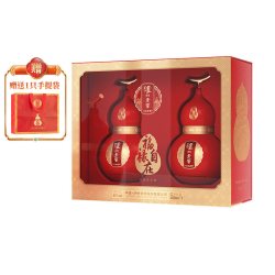 泸州老窖 定制酒福禄自在红葫芦52度500ml*2浓香白酒礼盒中秋礼品