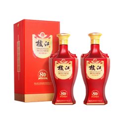 枝江 80年代官方正品柔雅白酒52度2瓶500ml整箱浓香型风味纯粮食酒