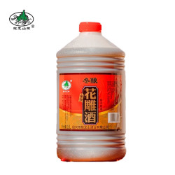 抱龙山牌 绍兴特产 抱龙山黄酒 五年陈手工酿造 全甜糯米香雪酒 5斤畅饮装