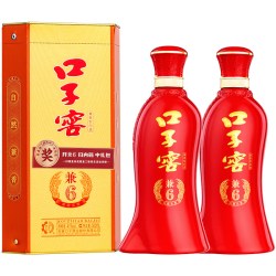 口子窖 兼6系列41度500mL 安徽兼香白酒婚宴送礼送长辈 官方旗舰店