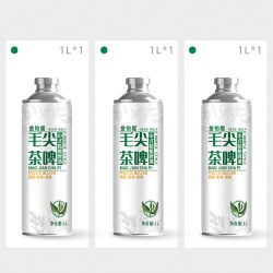 头狼 茉莉花茶中式精酿啤酒龙井乌龙毛尖茶啤全麦原浆精酿1L大罐装
