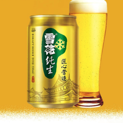 雪花 BEER 雪花 SNOWBEER BEER BEER 匠心营造 纯生啤酒