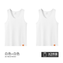迄今 背心男士纯棉运动健身跨栏白色无袖t恤全棉无袖夏季2026新款