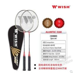 伟士 正品伟士WISH羽毛球拍2支碳拍对拍耐用耐打中小学生家庭成人男女