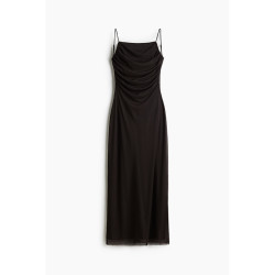 H&M HM女装连衣裙夏季时尚垂坠网纱背心吊带连衣裙1293195