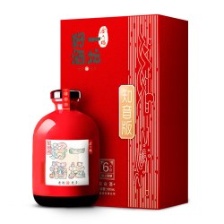 金六福 一坛好酒知音版红坛40.8度500mL兼香白酒单瓶