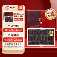 晓芹淡干海参礼盒大连辽刺参120克20-24头海鲜特产