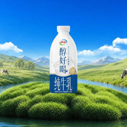 伊利 醇好喝纯牛乳单瓶装 950ml*1瓶 全脂牛奶