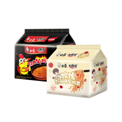 白象 大辣娇火鸡面袋装方便面泡面奶油咸蛋黄干拌面经典组合夜宵速食 经典火鸡5+玫瑰奶油5