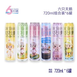 六只天鹅 风味果味啤酒混合口味啤酒礼盒720ml组合装