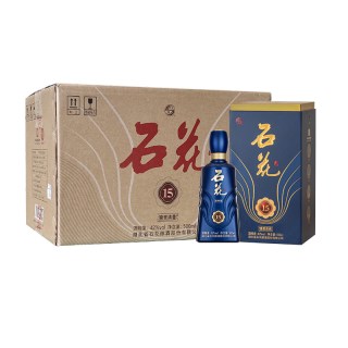 石花 15浓香型白酒42度500mL*6瓶整箱装酒厂直发