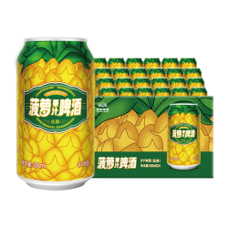 燕京啤酒 菠萝风味啤酒330ml*24听 果味罐装啤酒官方正品整箱包邮