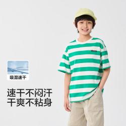 巴拉巴拉 纯棉吸湿速干 儿童短袖T恤