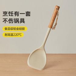 炊大皇 硅胶锅铲炒菜铲子食品级耐高温不粘锅专用家用饭勺漏勺汤勺饭铲