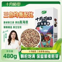 百亿补贴：十月稻田 三色藜麦480g沙拉轻食煮粥饼新主食高蛋白饭团胚芽