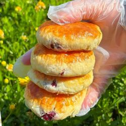 滇二娃 黄油玫瑰鲜花饼云南糕点酥饼特产年货零食小吃面包礼盒250g