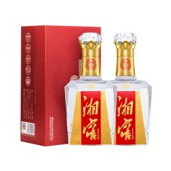 湘窖 水晶钻浓香型52度高度白酒礼盒500mL*2纯粮酒