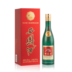 西凤酒 52度金奖老绿瓶 凤香纯粮白酒盒装500ml