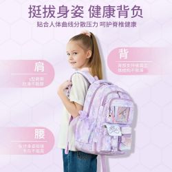 史努比 小学生书包一二三年级女孩新款防水减负护脊女生双肩背包