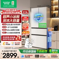 容声 BCD-515D30FNLBD 法式四门超薄一级能效冰箱