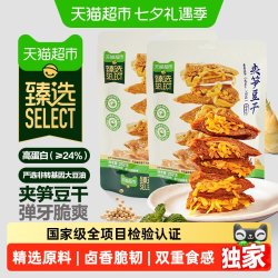 三关六码头 猫超臻选夹笋豆干卤香四溢弹牙脆爽三关六码头素肉独立包装232g*2