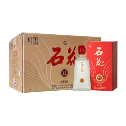 石花 12浓香型白酒42度500mL*6瓶婚宴席酒送礼整箱装