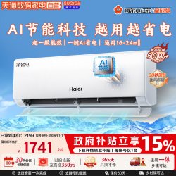 Leader Haier 海尔 KFR-22GW/01PAA81U1 新一级能效 壁挂式空调 小1匹