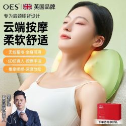 OES 肩颈椎按摩器颈部腰部背部多功能家用全身颈肩枕头家用按摩枕