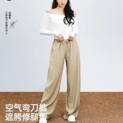 小野和子 空气弯刀裤 女士休闲裤