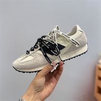 百亿补贴：new balance NB IU同款 男女白色薄底平底德训鞋U471AM