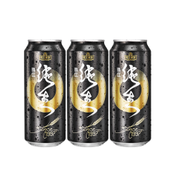 珠江啤酒 爆款尝鲜组合烈金刚纯生1997雪堡白啤500mL
