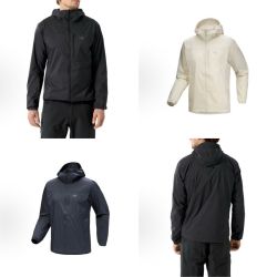 ARC'TERYX Arcteryx始祖鸟 Squamish HOODY Logo透气防风防水连帽防晒衣