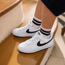 NIKE COURT BOROUGH休闲鞋小童鞋魔术贴舒适透气户外童运动鞋