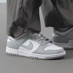 NIKE 男子运动休闲鞋灰白色低帮运动复古休闲低帮板鞋男