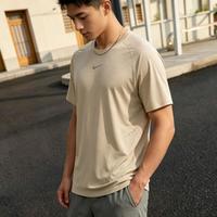 NIKE 男款圆领户外健身透气跑步上衣运动休闲短袖T恤