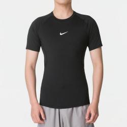 NIKE 夏季时尚圆领短袖T恤男装舒适健身训练休闲运动上衣