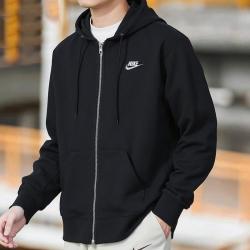 NIKE 针织夹克男装上衣连帽休闲跑步健身训练简约时尚潮流舒适运动外套
