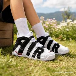 NIKE AIR MORE UPTEMPO (GS)柔软轻便中帮儿童中大童休闲鞋