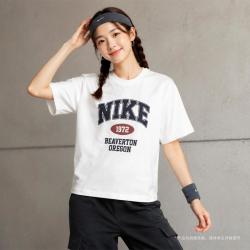 NIKE 日常时尚 运动休闲 女子圆领短袖T恤