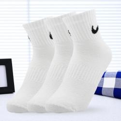 NIKE Everyday Lightweight Ankle 中性运动袜 SX7677-100 白色 L