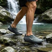 NIKE 夏季款凉鞋低帮男鞋耐磨运动鞋日常时尚潮流套脚舒适沙滩鞋洞洞鞋