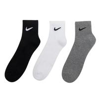 NIKE 三双装男袜女袜短袜户外健身跑步休闲时尚舒适透气日常运动风袜子