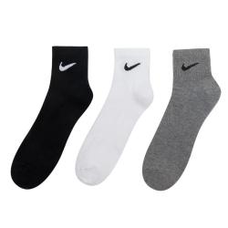 NIKE 三双装男袜女袜短袜户外健身跑步休闲时尚舒适透气日常运动风袜子