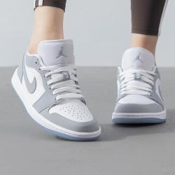AIR JORDAN Jordan AJ1简约时尚复古女鞋舒适低帮鞋户外健身运动耐磨日常出行休闲鞋
