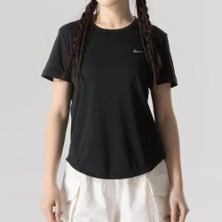 NIKE 夏季款圆领短袖女上装休闲透气时尚跑步训练户外日常出行运动T恤