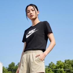 NIKE 大LOGO印花夏季舒适休闲女式短袖T恤