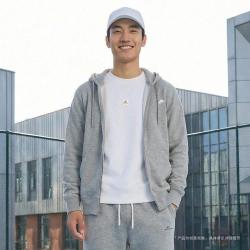 NIKE 春秋运动休闲 时尚日常 男子连帽外套
